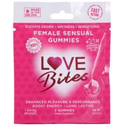 Love Bites Female Sensual Gummies, 2 Gummies x 12 Pouches, Doc Johnson