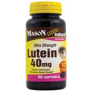 Lutein 40 mg Ultra Strength, 30 Softgels, Mason Natural