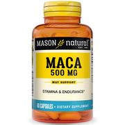 Maca 500 mg, 60 Capsules, Mason Natural