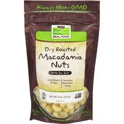 Dry Roasted Macadamia Nuts, Salted with Sea Salt, 9 oz, NOW Foods