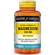 Magnesium 500 mg Extra Strength, 100 Tablets, Mason Natural