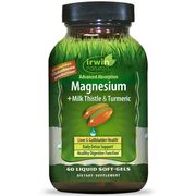 Magnesium + Milk Thistle & Turmeric, 60 Liquid Soft-Gels, Irwin Naturals