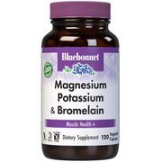 Magnesium Potassium Plus Bromelain, 120 Vcaps, Bluebonnet Nutrition