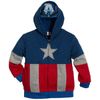 Character Boys' Full Zip Hoodie, Captain America