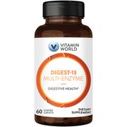 Maximum Strength Digest-13 Multi-Enzyme, 60 Coated Caplets, Vitamin World