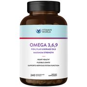 Maximum Strength Triple Omega 3-6-9, 240 Rapid Release Softgels, Vitamin World