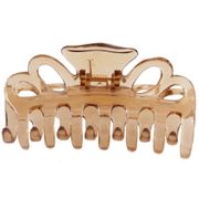 Medium Double Loop Hair Clamp - Gardenia - Honey, 1 ct, DiPrima Beauty