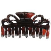 Medium Double Loop Hair Clamp - Gardenia - Tortoise Shell, 1 ct, DiPrima Beauty