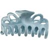 Medium Double Loop Hair Clamp - Gardenia - Twin Blue