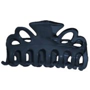 Medium Double Loop Hair Clamp - Gardenia - Twin Navy, 1 ct, DiPrima Beauty