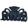 Medium Double Loop Hair Clamp - Gardenia - Twin Navy