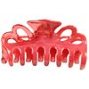 Medium Double Loop Hair Clamp - Gardenia - Twin Red