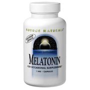 Melatonin 1 mg Veg Caps, 100 Vegetarian Capsules, Source Naturals