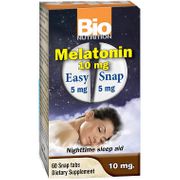 Melatonin 10 mg, 60 Snap Tabs, Bio Nutrition Inc.