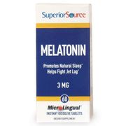 Melatonin 3 mg (with Camomile 1 mg), 60 Instant Dissolve Tablets, Superior Source
