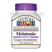 Melatonin 5 mg, 120 Tablets, 21st Century Health Care