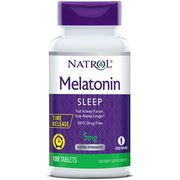 Melatonin 5 mg Time Release, Sleep Support, 100 Tablets, Natrol