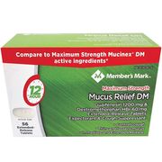 Member's Mark Mucus Relief DM, Maximum Strength, 56 Extended-Release Tablets