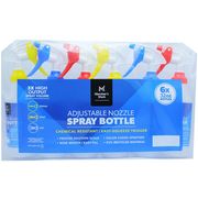 Member's Mark Professional Wide Mouth Adjustable Nozzle Spray Bottles, 32 oz x 6 pc