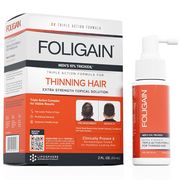 Men's Triple Action Complete Formula for Thinning Hair with 10% Trioxidil, 2 oz, Foligain
