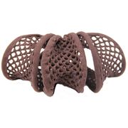Mesh Hair Elastic - Yarrow - Brown, 3 ct Per Card, DiPrima Beauty