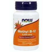 Methyl B-12 5000 mcg, 120 Lozenges, NOW Foods