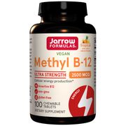 Methyl B-12, Methylcobalamin 2500 mcg - Tropical, 100 Vegetarian Lozenges, Jarrow Formulas