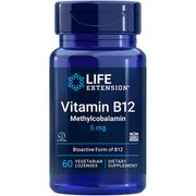 Vitamin B12 Methylcobalamin 5 mg, 60 Vegetarian Lozenges, Life Extension