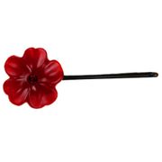 Milky Flower Bobby Pin - Begonia - Red, 2 ct Per Card, DiPrima Beauty