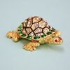 Mini Turtle Gilt Jewelry Gift Box with Fine Crystals