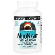 MitoNight with Melatonin, 60 Capsules, Source Naturals