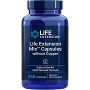 Mix Capsules without Copper, Multi-Nutrient Formula, 360 Capsules, Life Extension