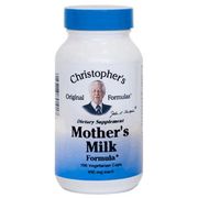 Mother's Milk Formula, 100 Vegetarian Capsules, Christopher's Original Formulas