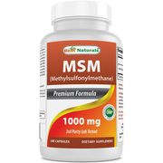 MSM 1000 mg, 180 Capsules, Best Naturals