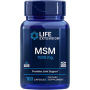 MSM (Methylsulfonylmethane) 1000 mg, 100 Capsules, Life Extension