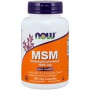 MSM (Methylsulphonylmethane) 1000 mg, 120 Veg Capsules, NOW Foods