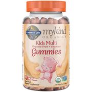 mykind Organics Kids Multi Organic Fruit + Vitamins Gummies, Fruit Flavor, 120 Vegan Gummy Bears, Garden of Life