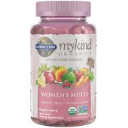 mykind Organics Women's Multi Organic Fruit + Vitamin Chews, Organic Berry Flavor, 120 Vegan Gummy Drops, Garden of Life