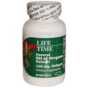 Natural Oil of Oregano 150 mg, 60 Softgels, LifeTime