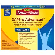 Nature Made SAM-e Advanced 400 mg, 60 Tablets