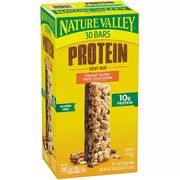 Nature Valley Protein Chewy Bars, Peanut Butter Dark Chocolate Flavored, 30 Bars
