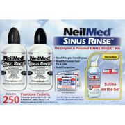 NeilMed Sinus Rinse Kit, 2 Bottles + 250 Packets + 75ml Spray