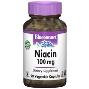 Niacin 100 mg, 90 Vegetable Capsules, Bluebonnet Nutrition