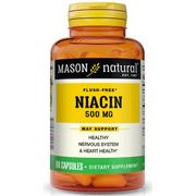 Niacin 500 mg (Flush Free) , 60 Capsules, Mason Natural