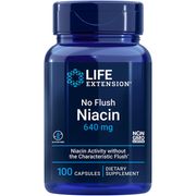 No Flush Niacin (Inositol Hexanicotinate), 100 Capsules, Life Extension