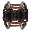 No Spring Hair Clamp Medium - Saffron - Tortoise Shell