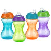 Nuby Clik it No Spill Cup 10 oz, 4 Pack, Nuby Baby Bottle