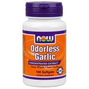 Odorless Garlic, Concentrated Extract, 100 Softgels, NOW Foods