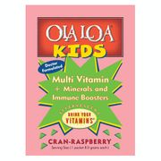 Ola Loa Kids Multi Vitamin Drink Mix All Natural, Cran-Raspberry, 30 Packs Powder