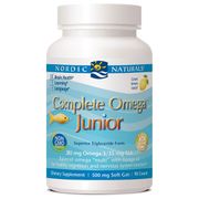 Complete Omega Junior, Chewable Fish Oil + Borage Oil, Lemon, 180 Softgels, Nordic Naturals